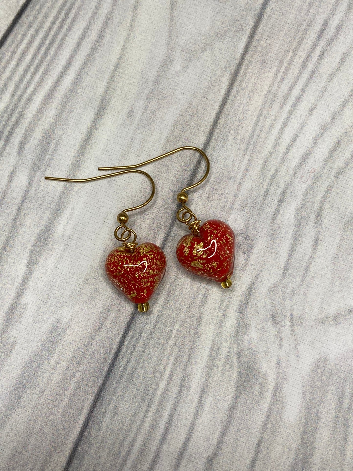 Ca'd'Oro Murano Hearts Earrings